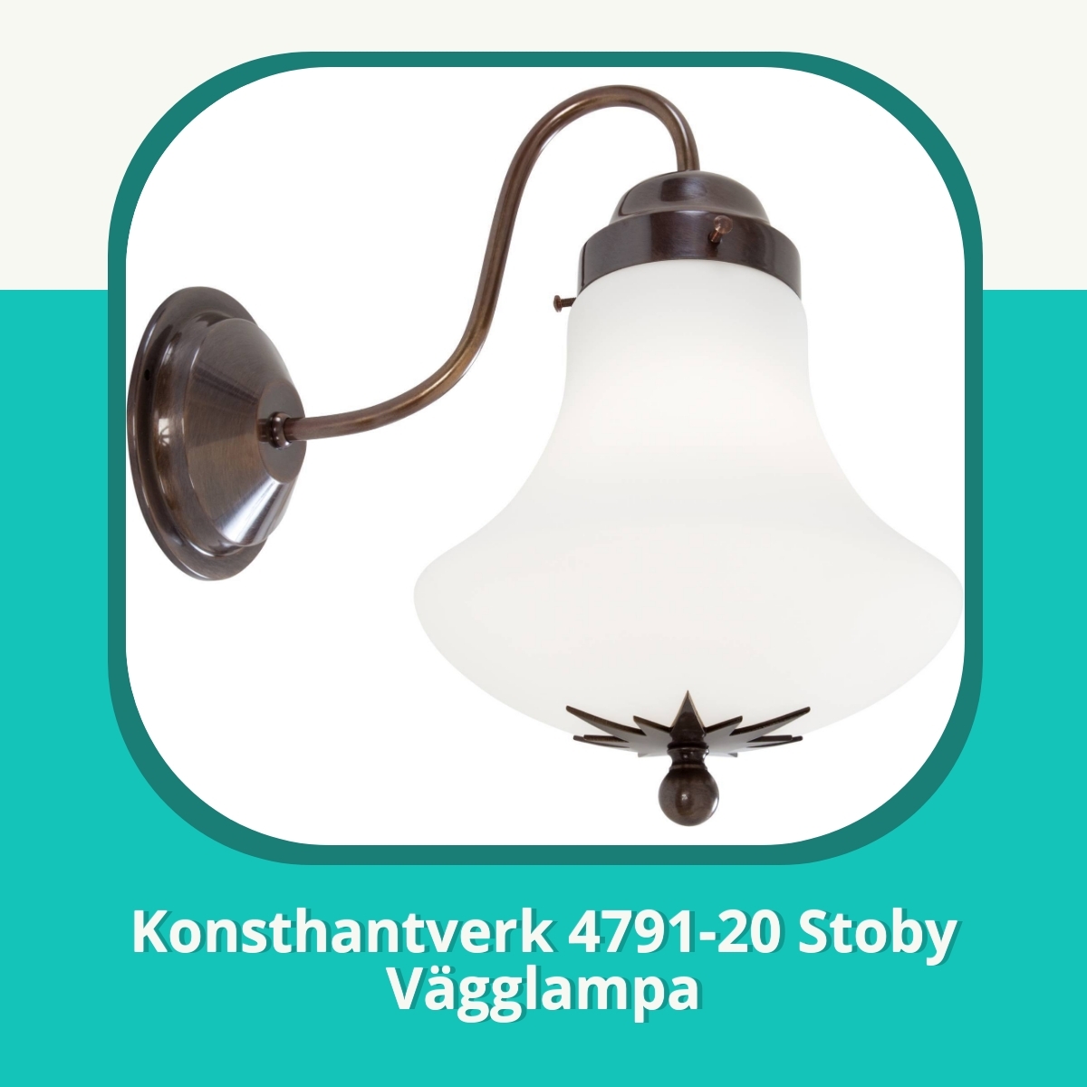 Recension af Konsthantverk 4791-20 Stoby Vägglampa