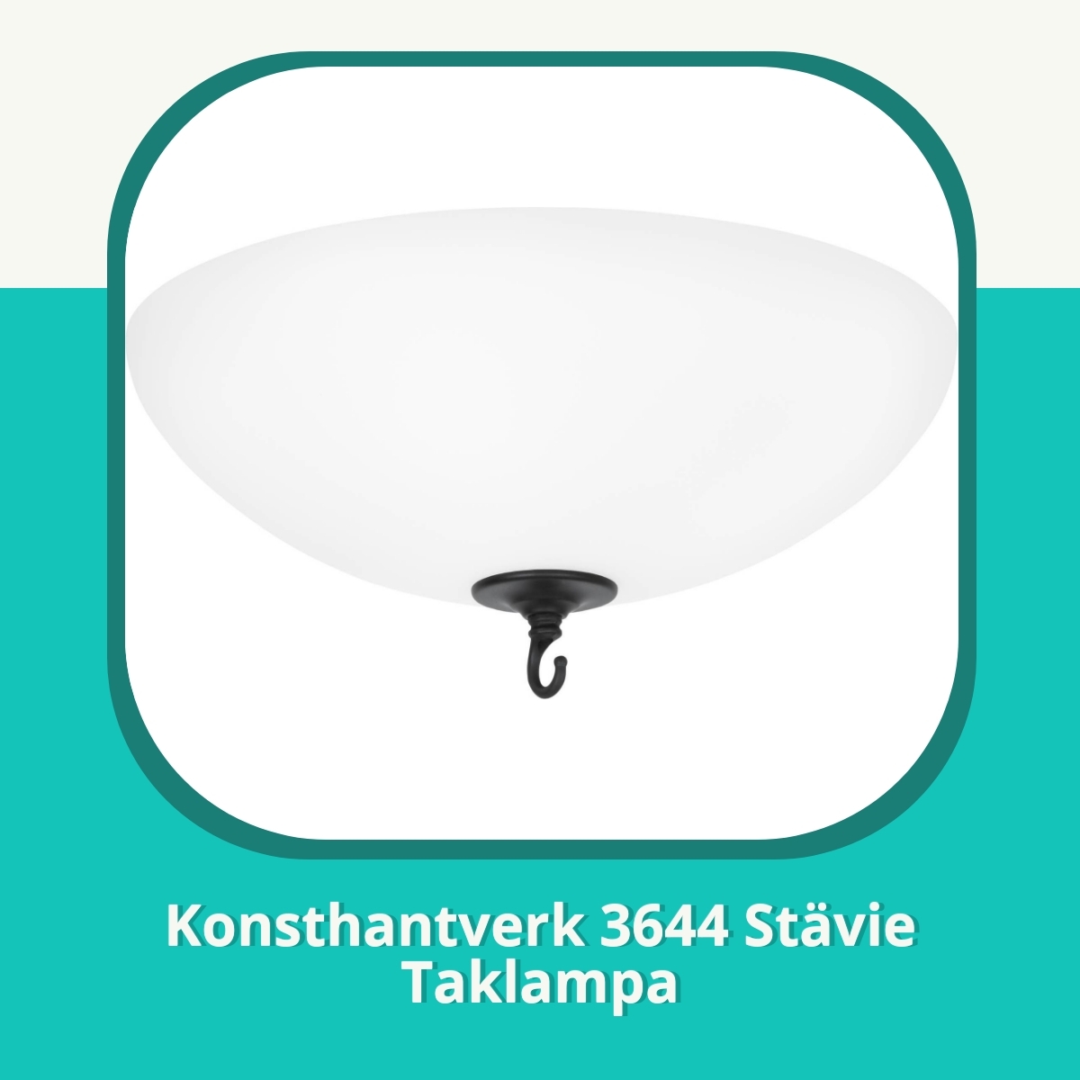 Recension af Konsthantverk 3644 Stävie Taklampa