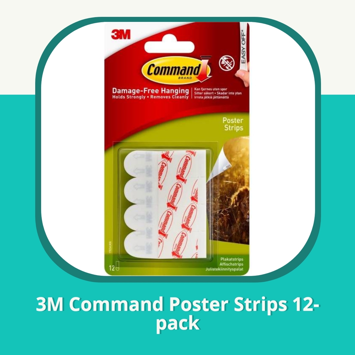 Anmeldelse af 3M Command Poster Strips 12-pack