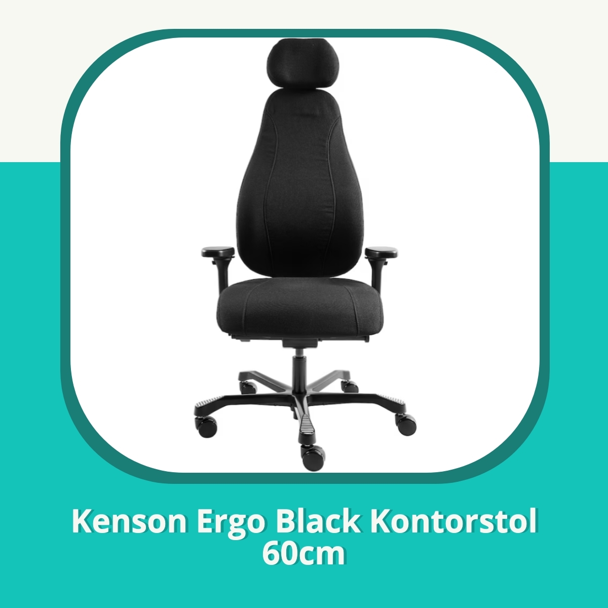 Anmeldelse Kenson Ergo Black Kontorstol 60cm