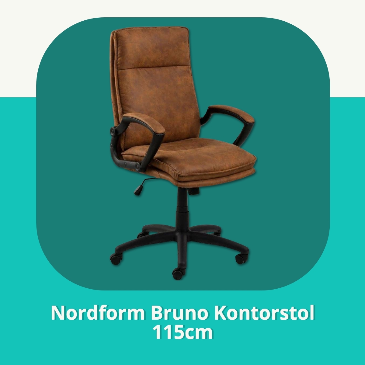 Anmeldelse af Nordform Bruno Kontorstol 115cm