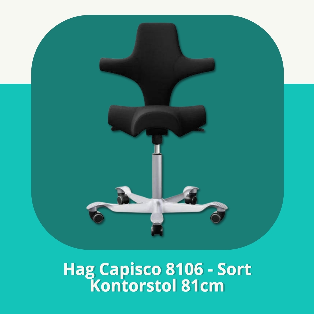 Anmeldelse af Hag Capisco 8106 - Sort Kontorstol 81cm
