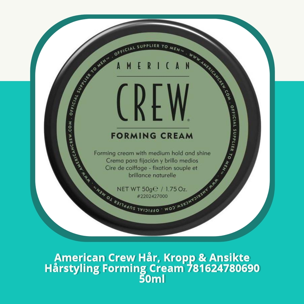 Recension af American Crew Hår, Kropp & Ansikte Hårstyling Forming Cream 781624780690 50ml