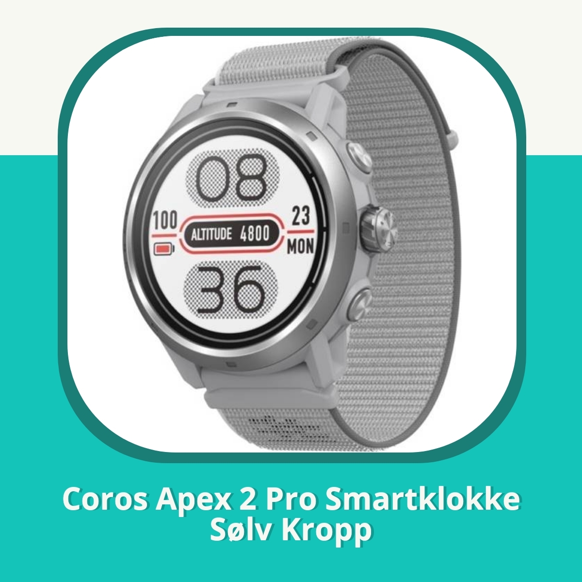 Anmeldelse af Coros Apex 2 Pro Smartklokke Sølv Kropp