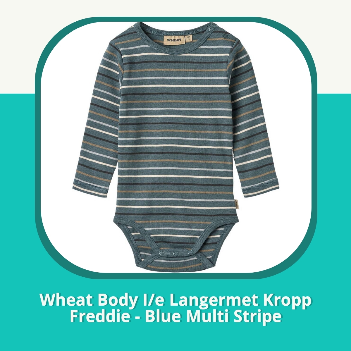 Anmeldelse af Wheat Body I/e Langermet Kropp Freddie - Blue Multi Stripe