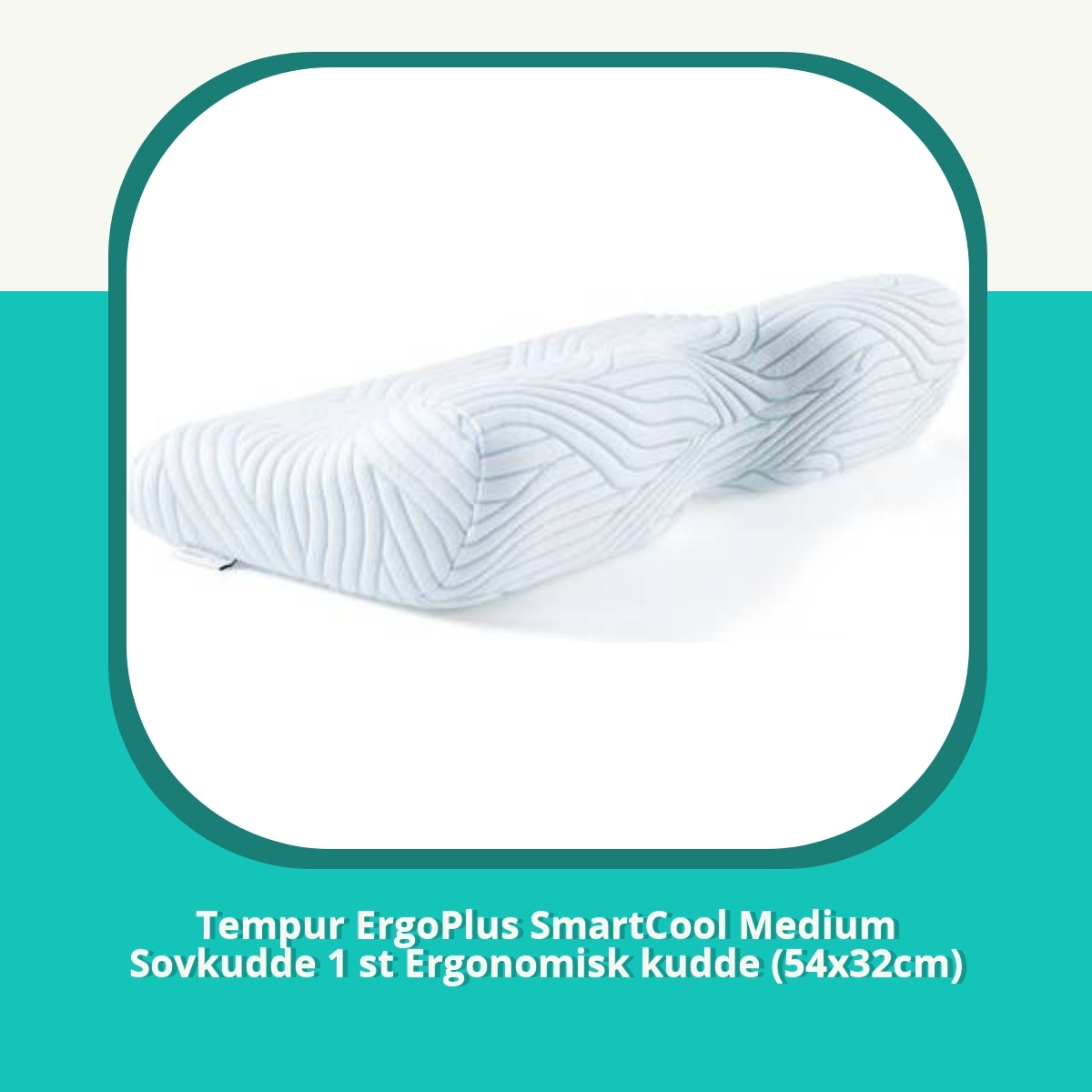 Recension Tempur ErgoPlus SmartCool Medium Sovkudde 1 st Ergonomisk kudde (54x32cm)