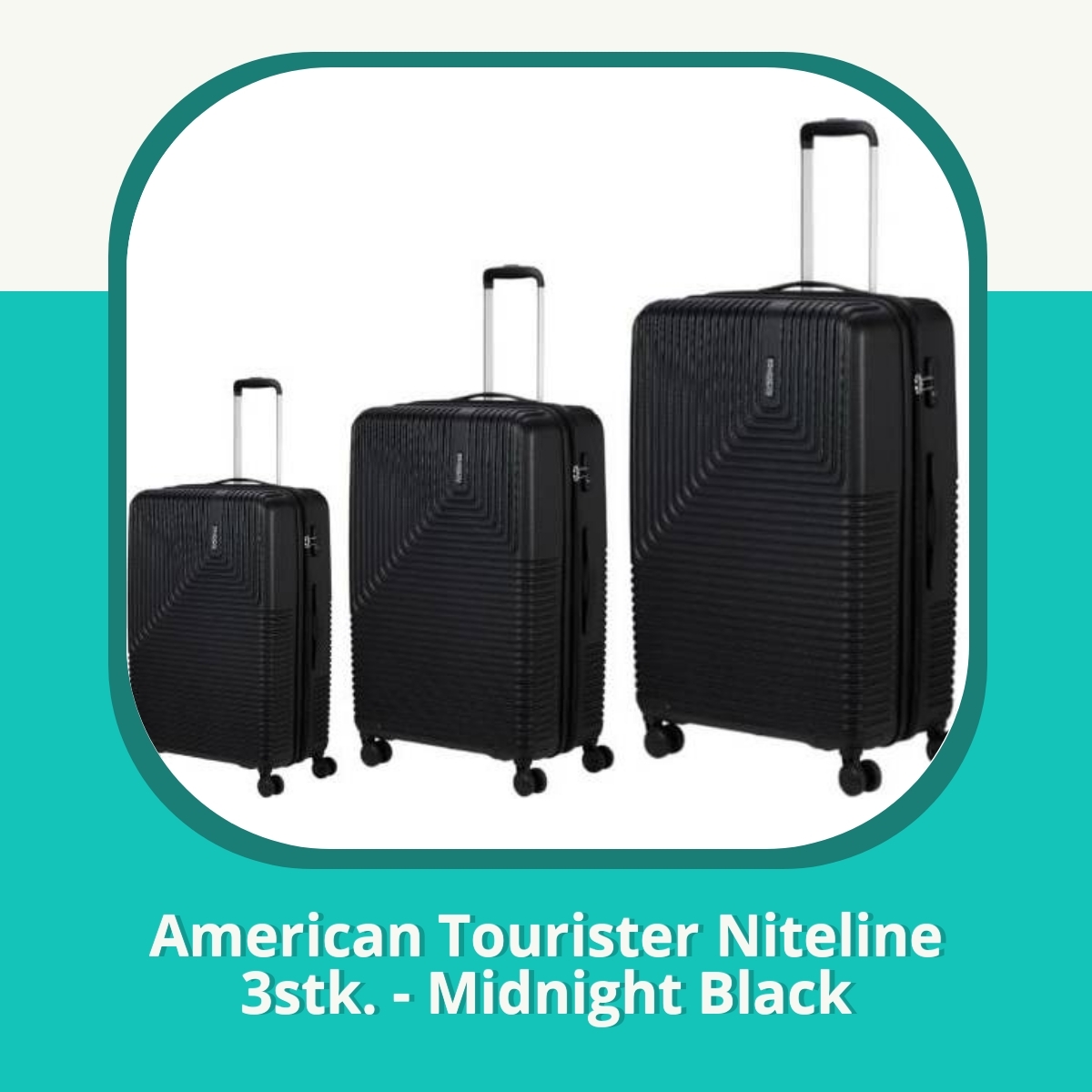 Anmeldelse af American Tourister Niteline 3stk. - Midnight Black