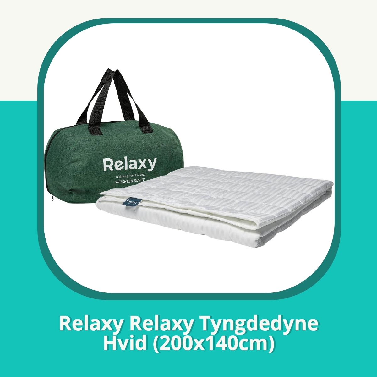 Anmeldelse af Relaxy Relaxy Tyngdedyne Hvid (200x140cm)