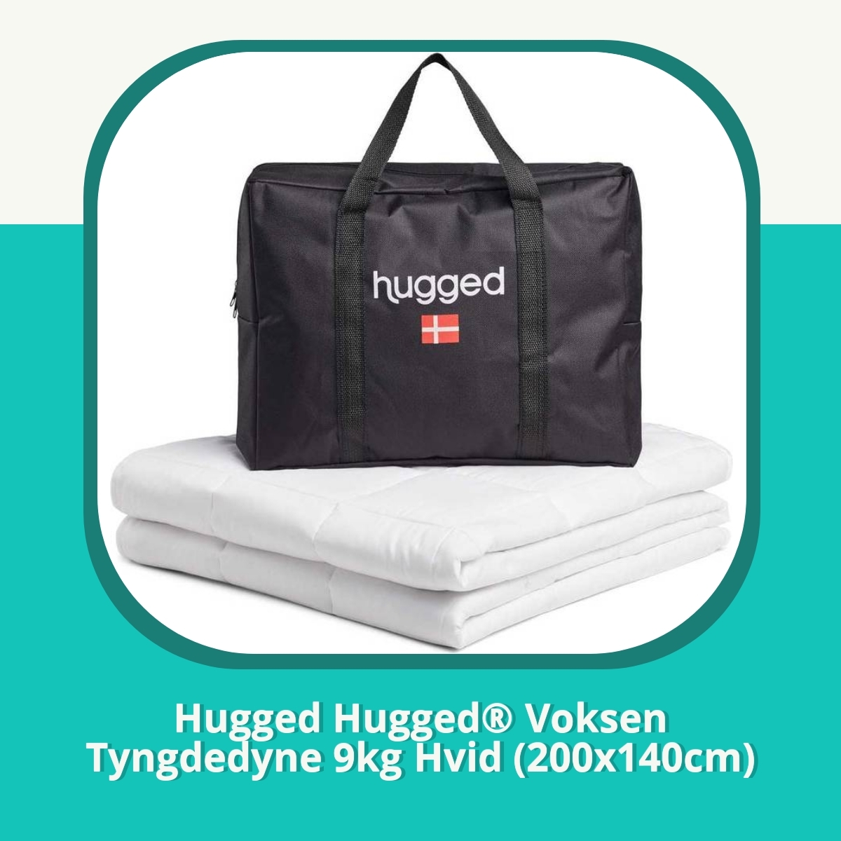 Anmeldelse af Hugged Hugged® Voksen Tyngdedyne 9kg Hvid (200x140cm)