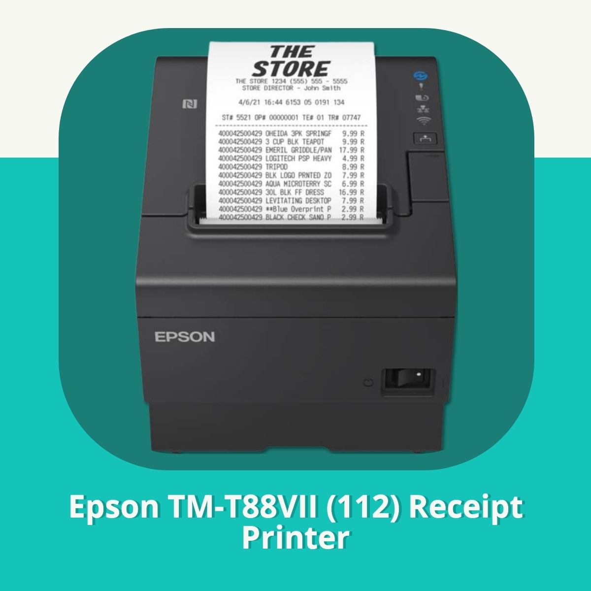 Anmeldelse af Epson TM-T88VII (112) Receipt Printer
