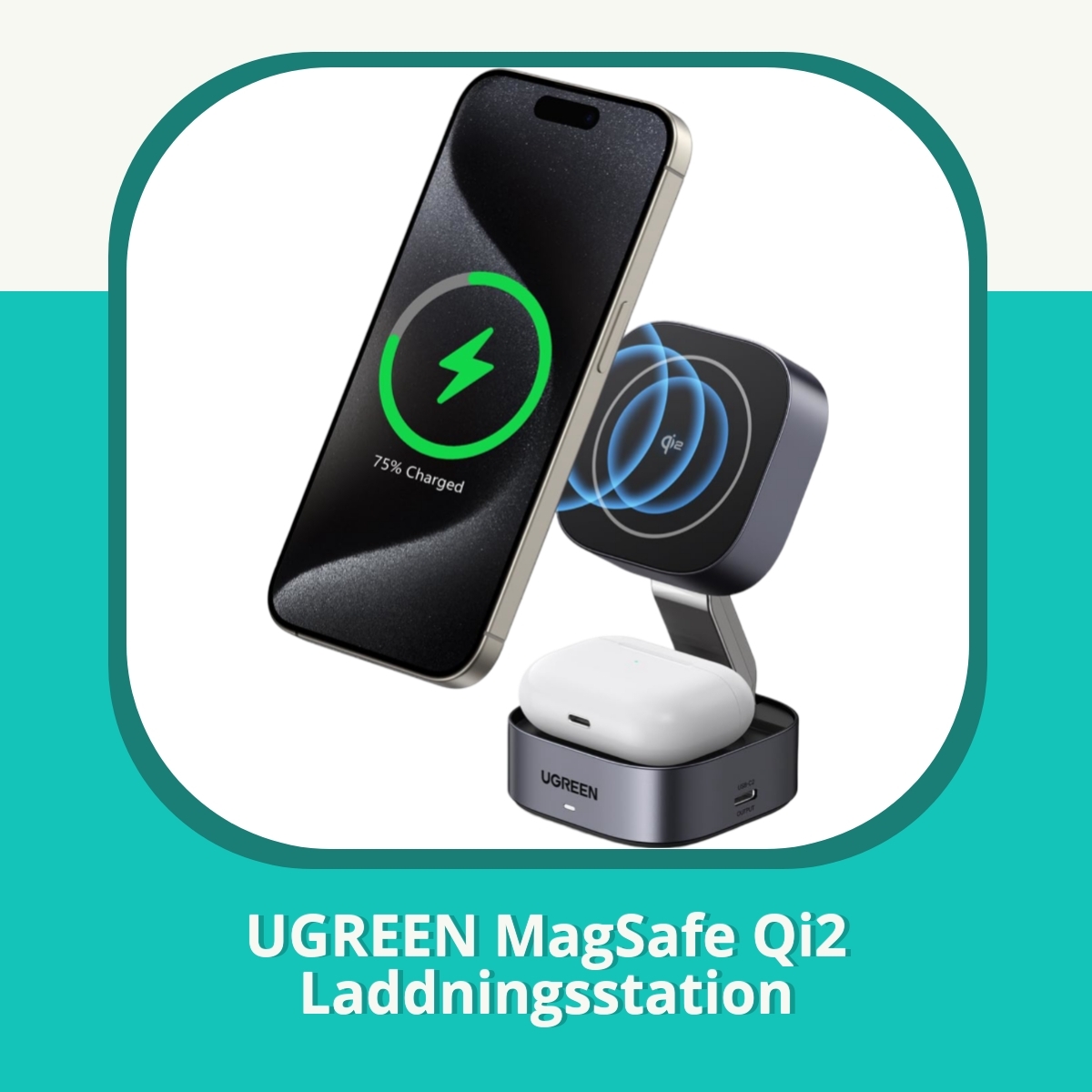 Recension af UGREEN MagSafe Qi2 Laddningsstation