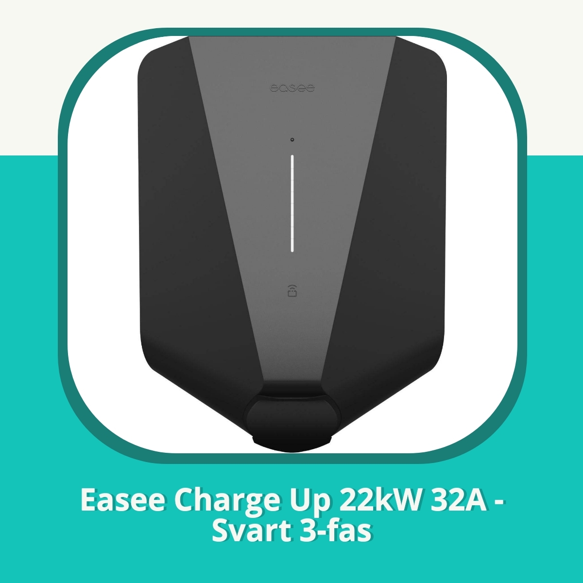 Anmeldelse Easee Charge Up 22kW 32A - Svart 3-fas