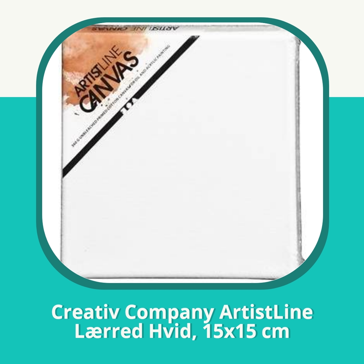 Anmeldelse af Creativ Company ArtistLine Lærred Hvid, 15x15 cm