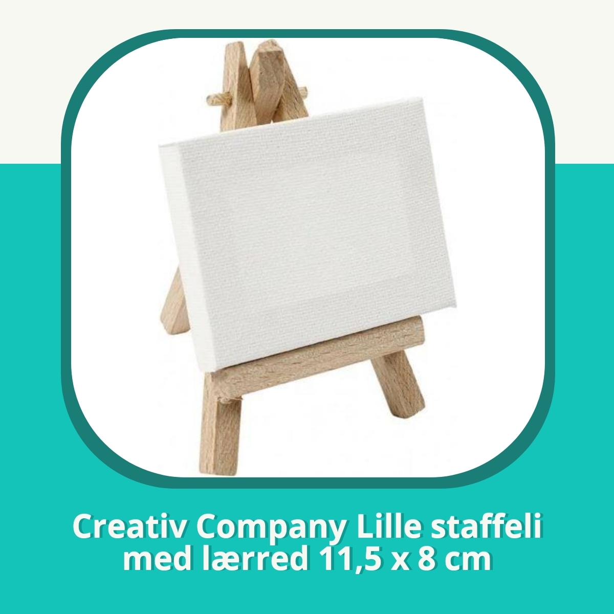 Anmeldelse af Creativ Company Lille staffeli med lærred 11,5 x 8 cm