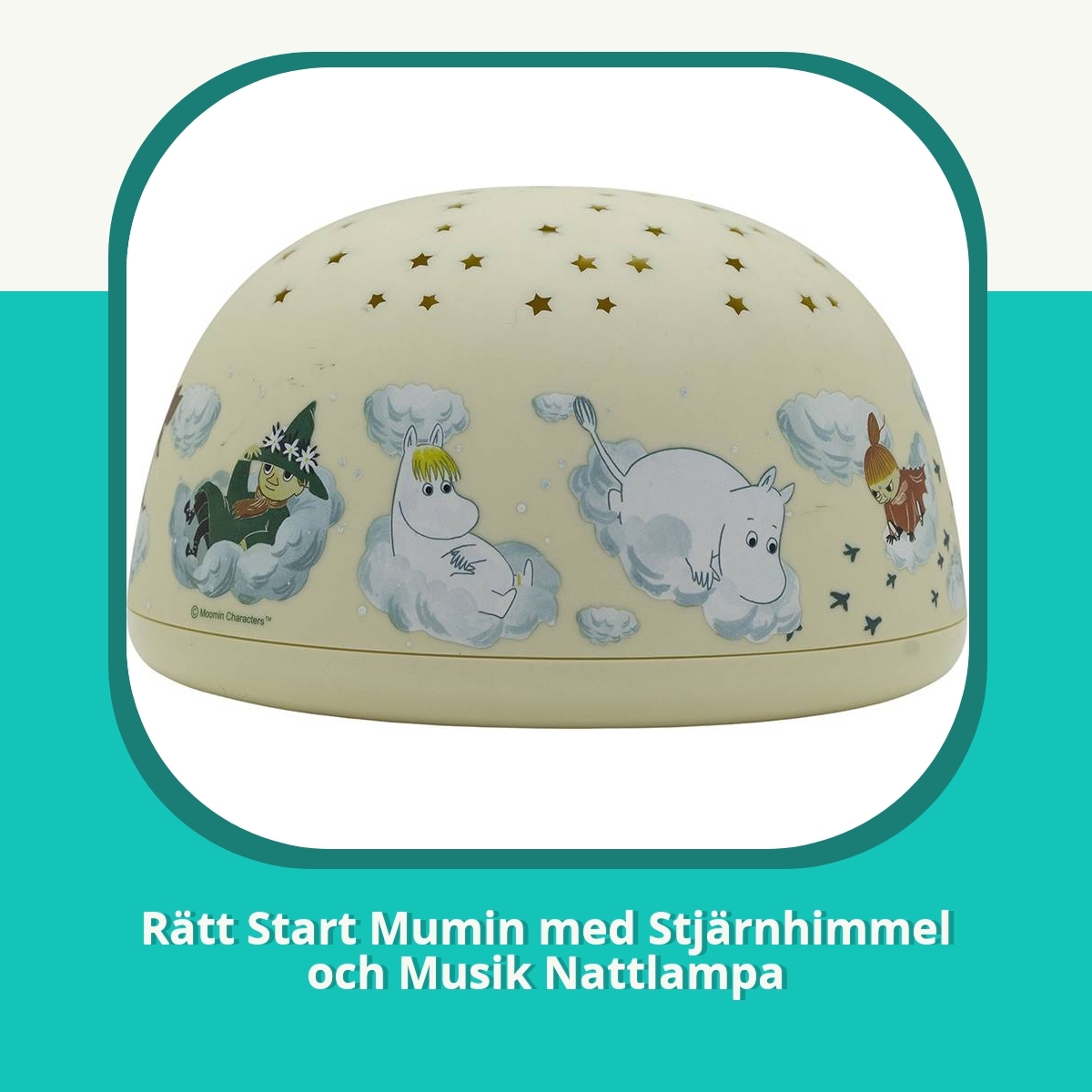 Recension af Rätt Start Mumin med Stjärnhimmel och Musik Nattlampa