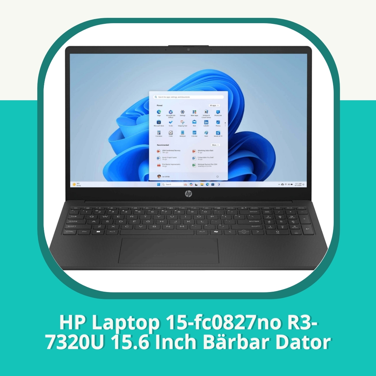Recension af HP Laptop 15-fc0827no R3-7320U 15.6 Inch Bärbar Dator