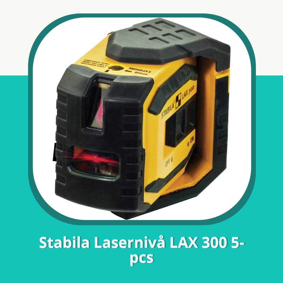 Anmeldelse Stabila Lasernivå LAX 300 5-pcs