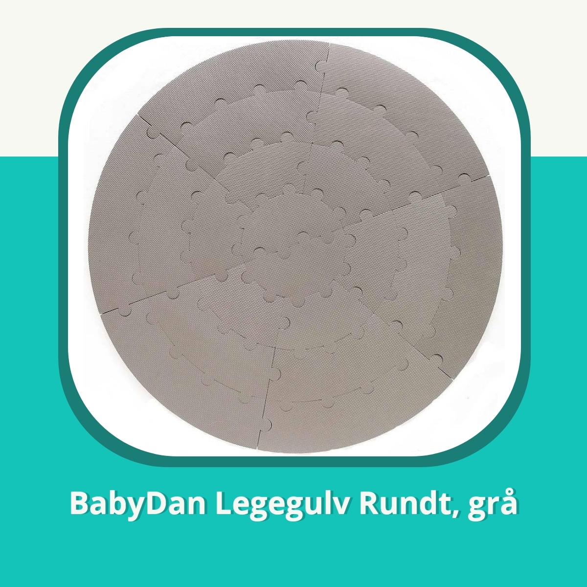 Anmeldelse af BabyDan Legegulv Rundt, grå