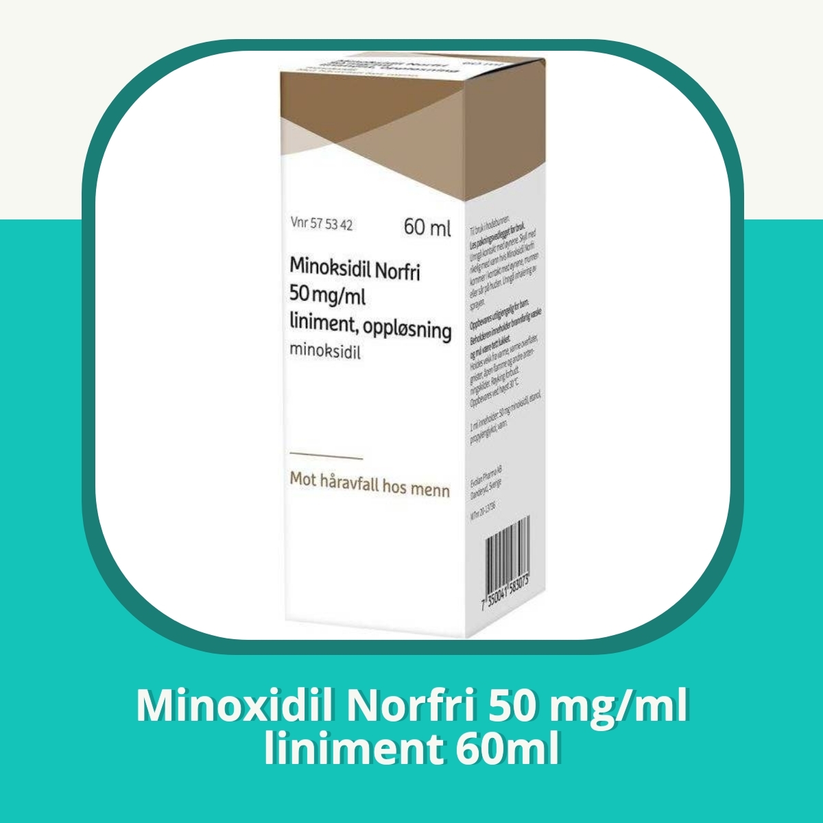 Anmeldelse af Minoxidil Norfri 50 mg/ml liniment 60ml