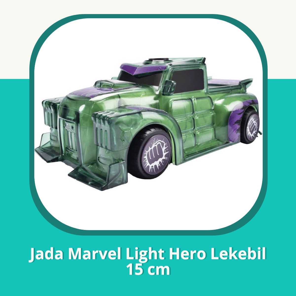 Anmeldelse af Jada Marvel Light Hero Lekebil 15 cm