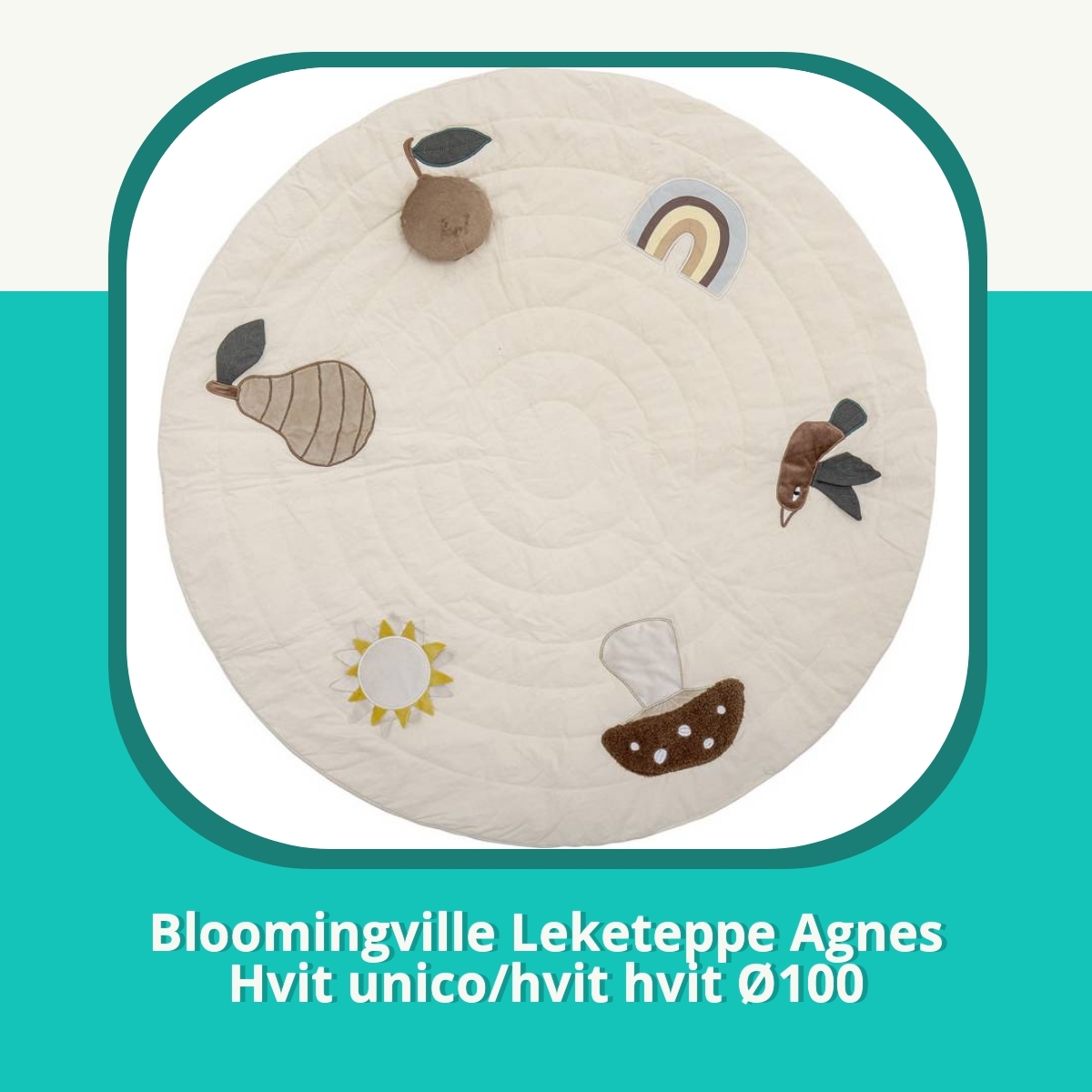 Anmeldelse af Bloomingville Leketeppe Agnes Hvit unico/hvit hvit Ø100