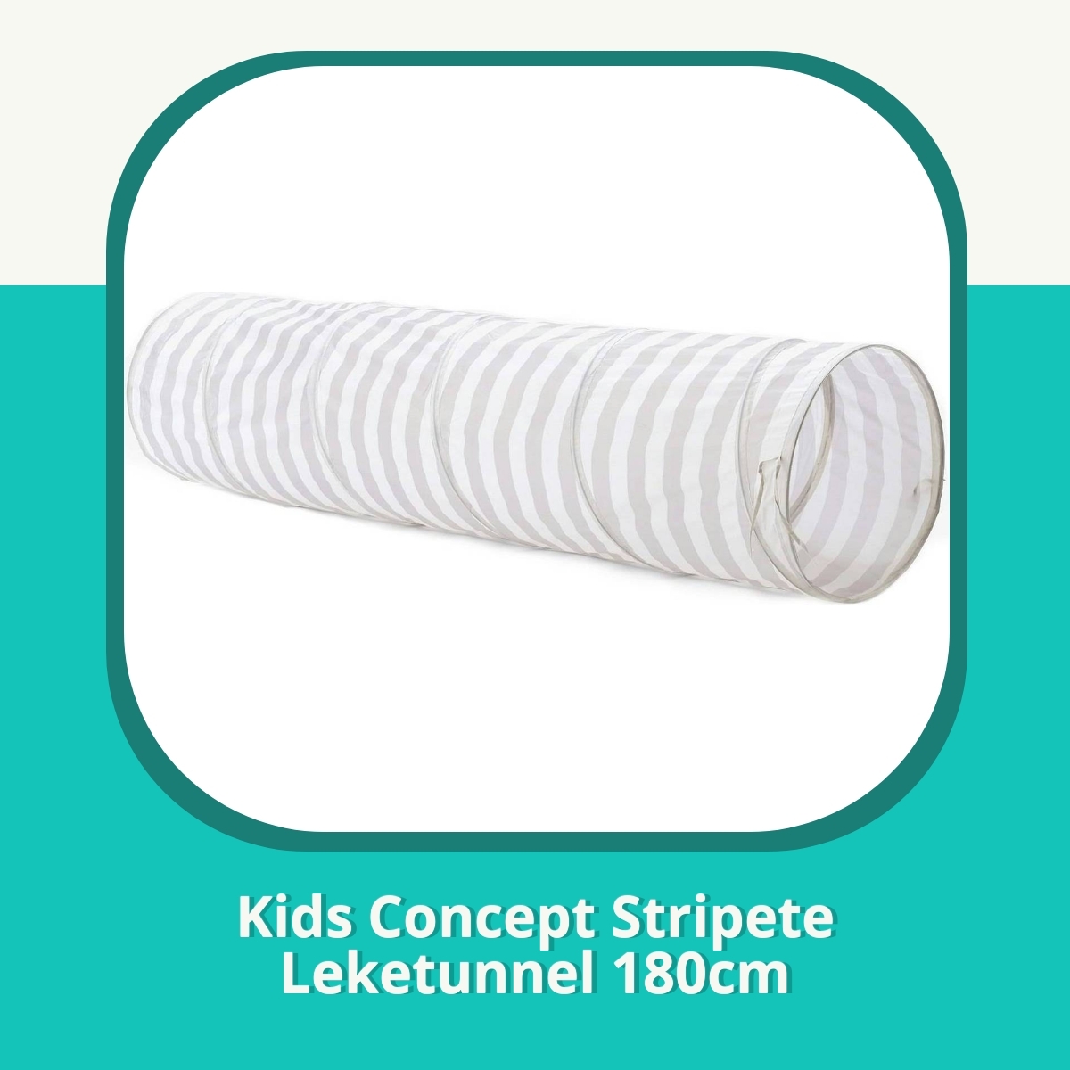 Anmeldelse af Kids Concept Stripete Leketunnel 180cm