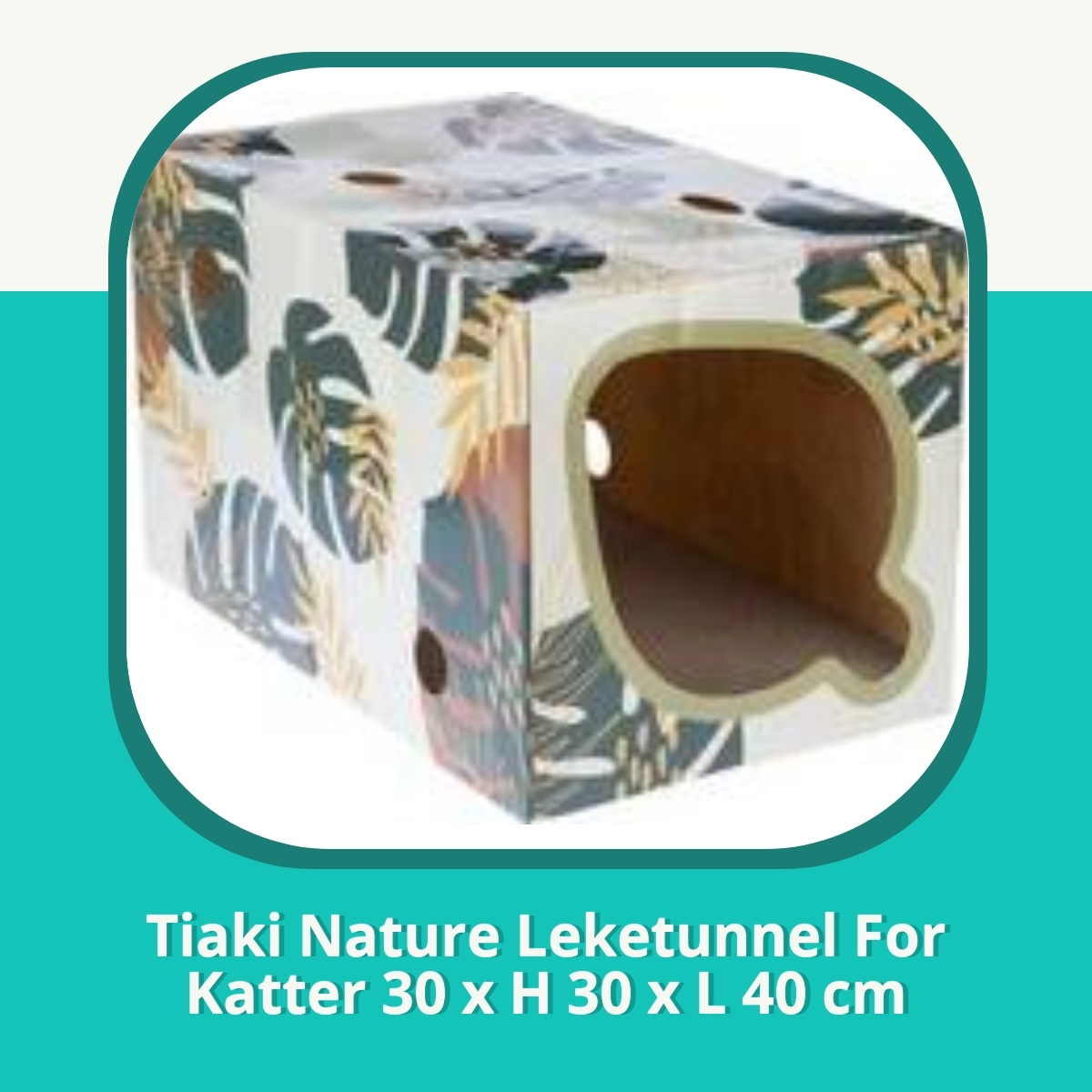 Anmeldelse af Tiaki Nature Leketunnel For Katter 30 x H 30 x L 40 cm