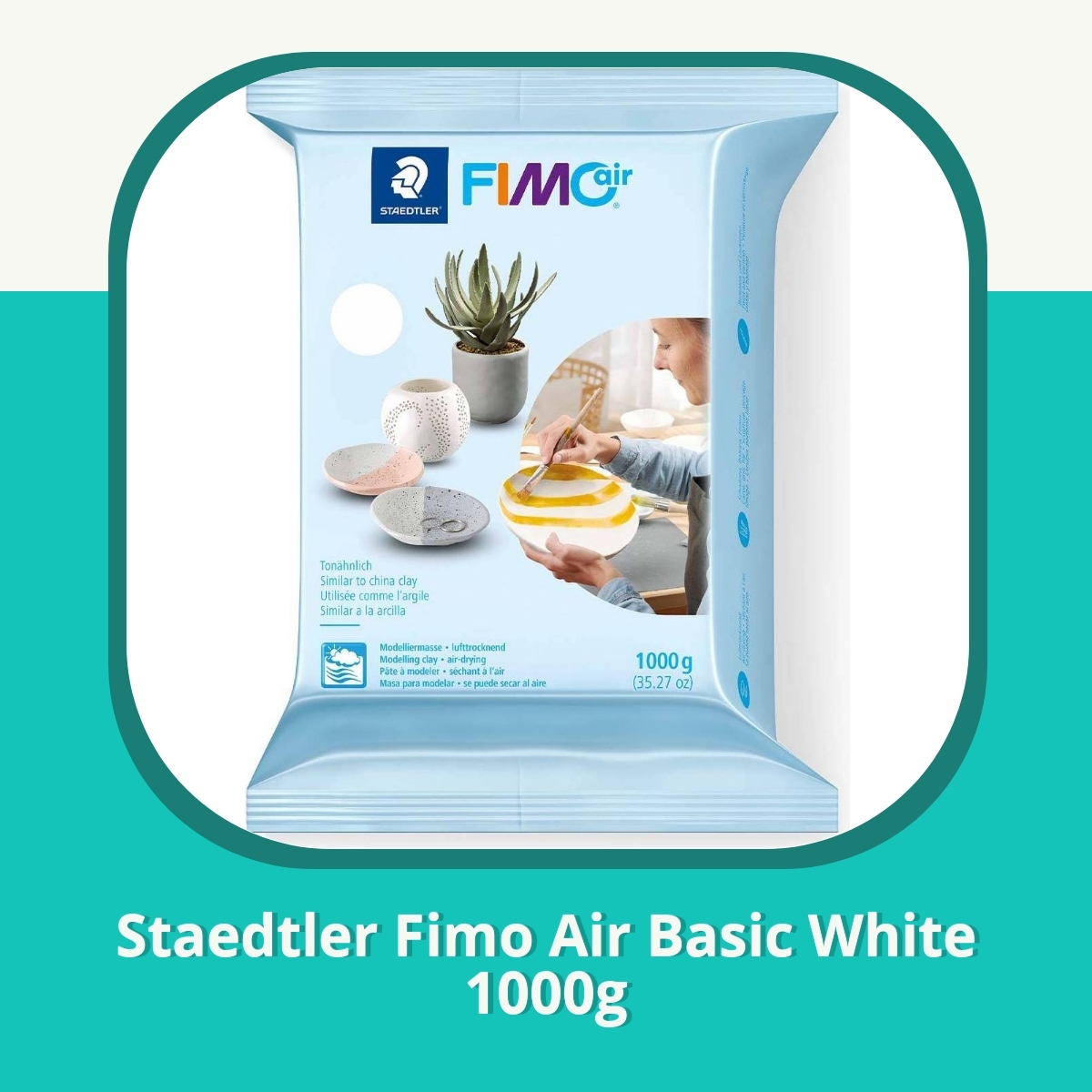 Anmeldelse af Staedtler Fimo Air Basic White 1000g