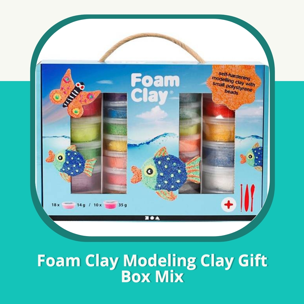 Anmeldelse af Foam Clay Modeling Clay Gift Box Mix
