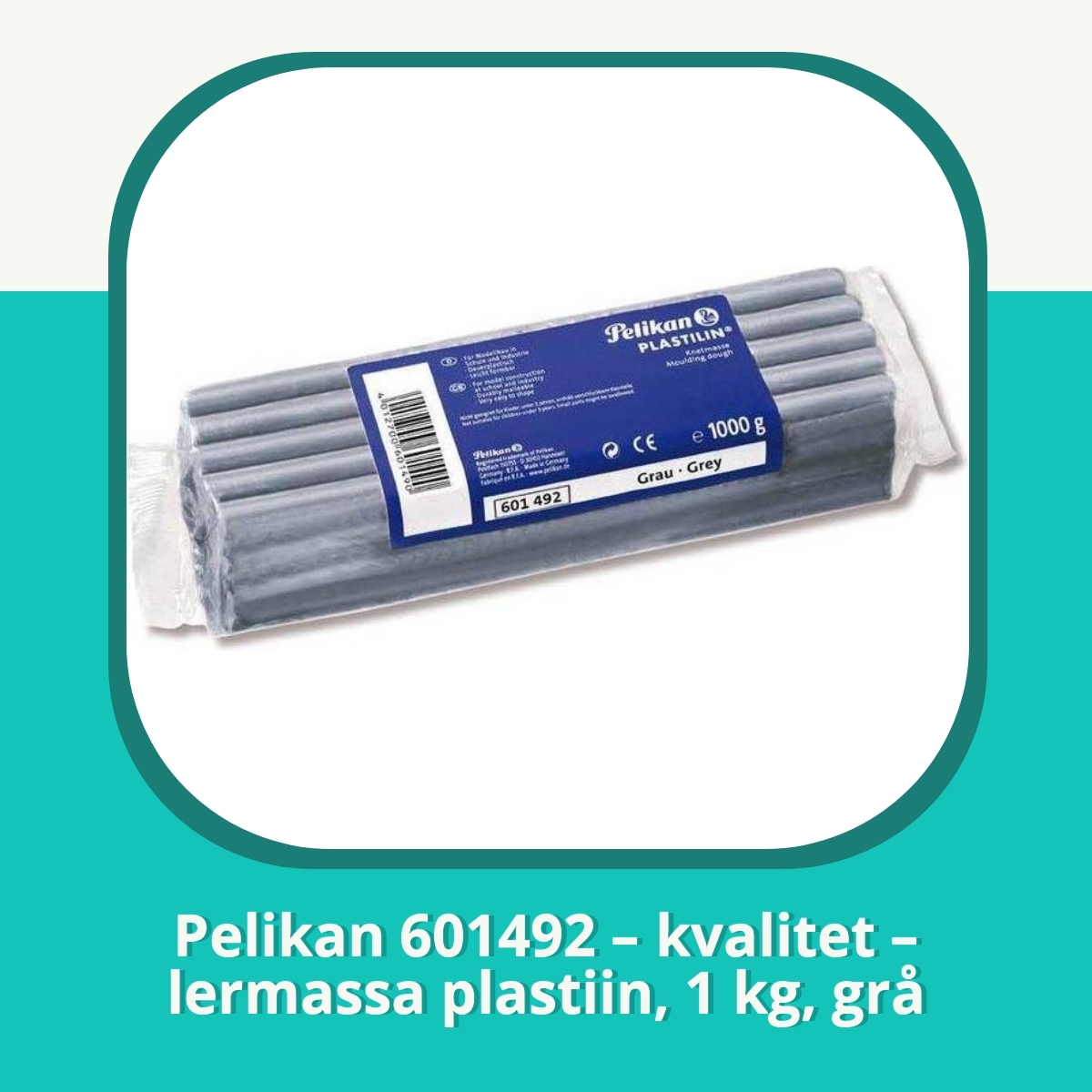Recension af Pelikan 601492 – kvalitet – lermassa plastiin, 1 kg, grå