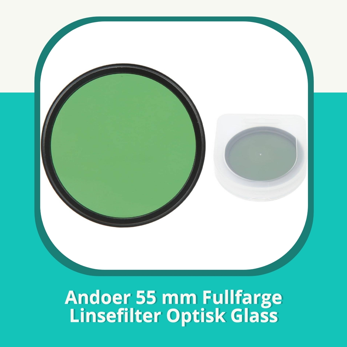 Anmeldelse af Andoer 55 mm Fullfarge Linsefilter Optisk Glass