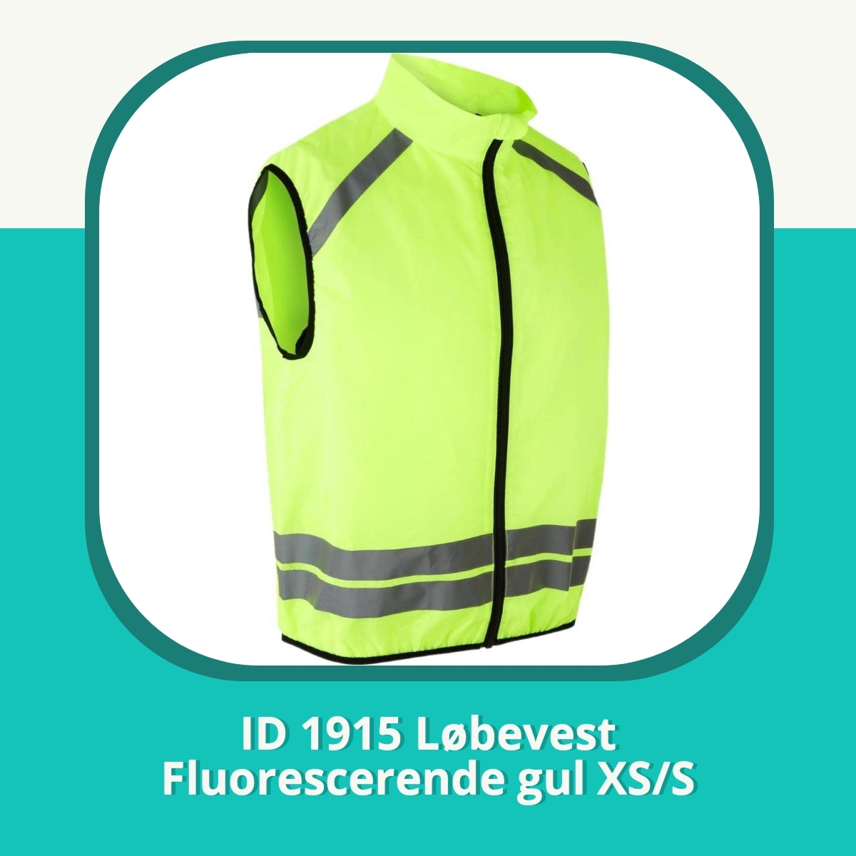 Anmeldelse af ID 1915 Løbevest Fluorescerende gul XS/S