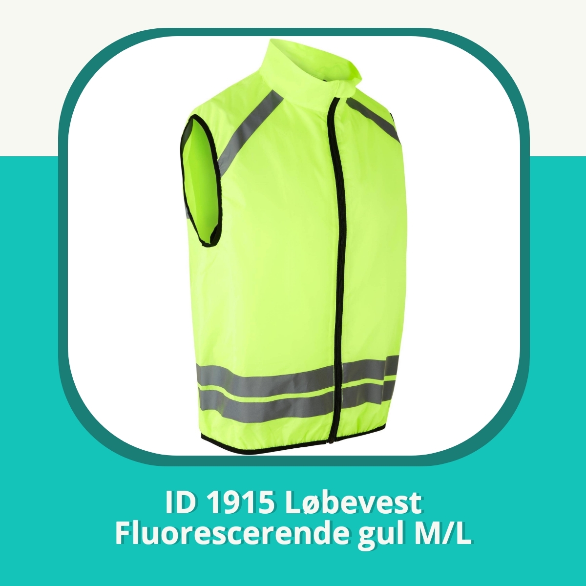 Anmeldelse af ID 1915 Løbevest Fluorescerende gul M/L