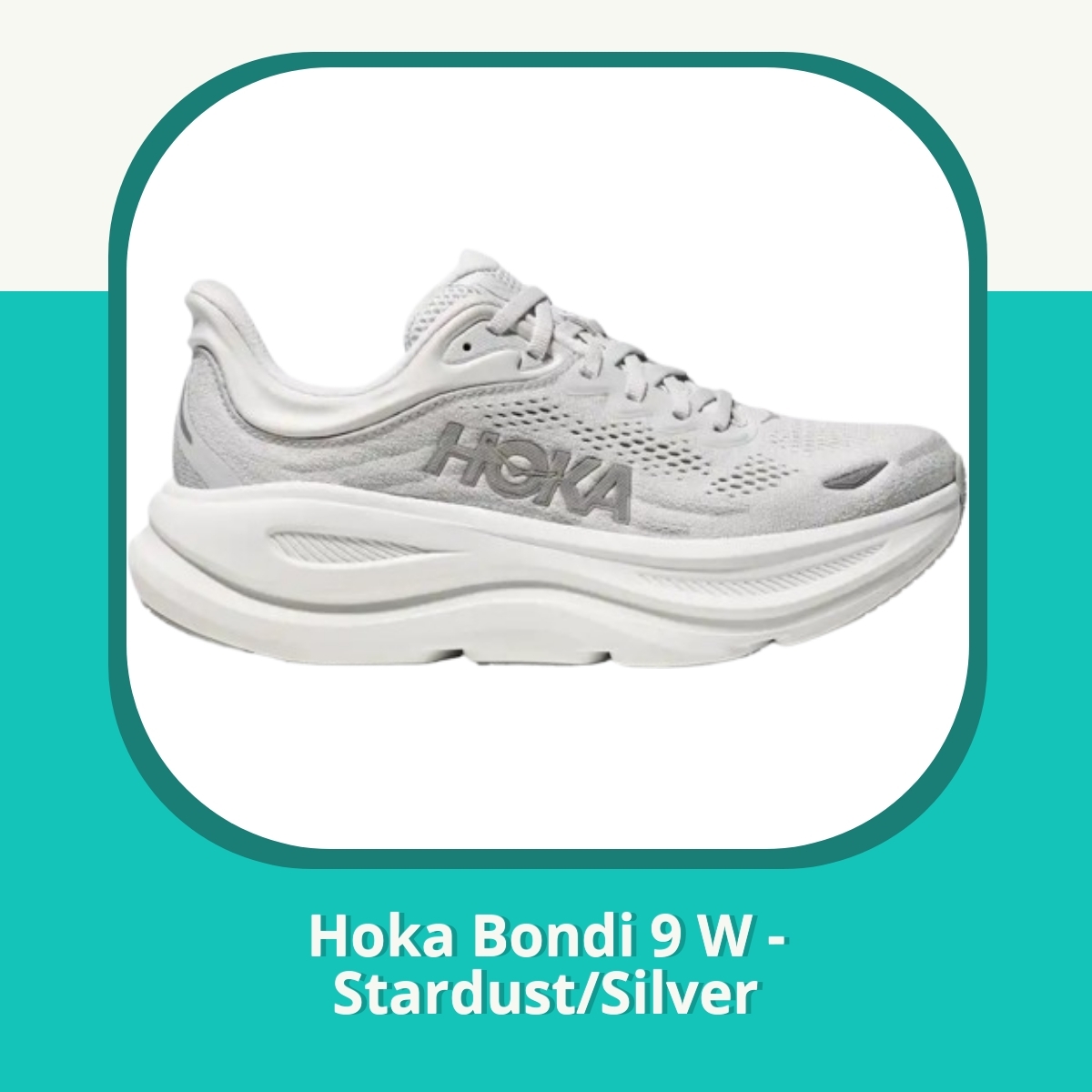 Anmeldelse af Hoka Bondi 9 W - Stardust/Silver