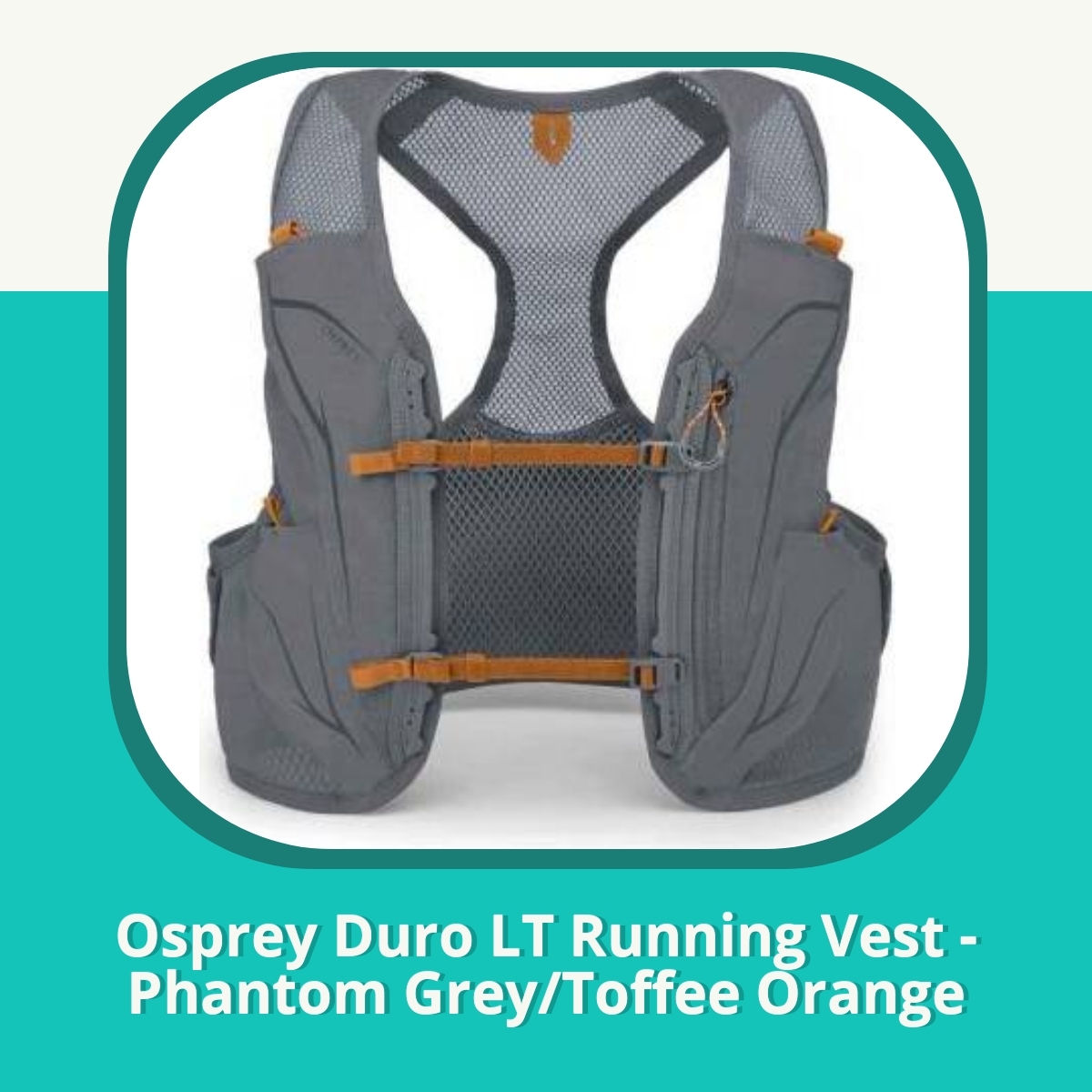 Anmeldelse Osprey Duro LT Running Vest - Phantom Grey/Toffee Orange