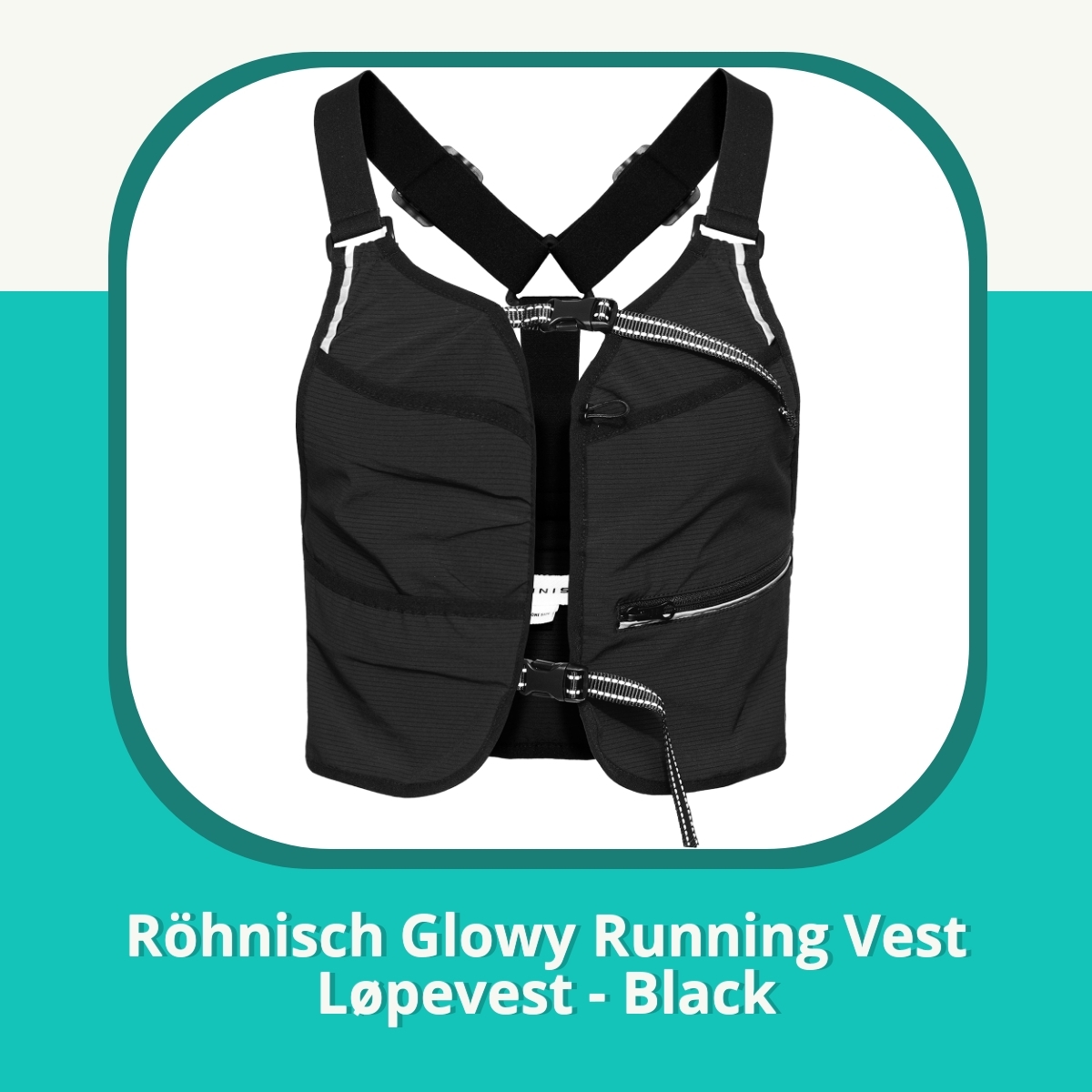 Anmeldelse af Röhnisch Glowy Running Vest Løpevest - Black