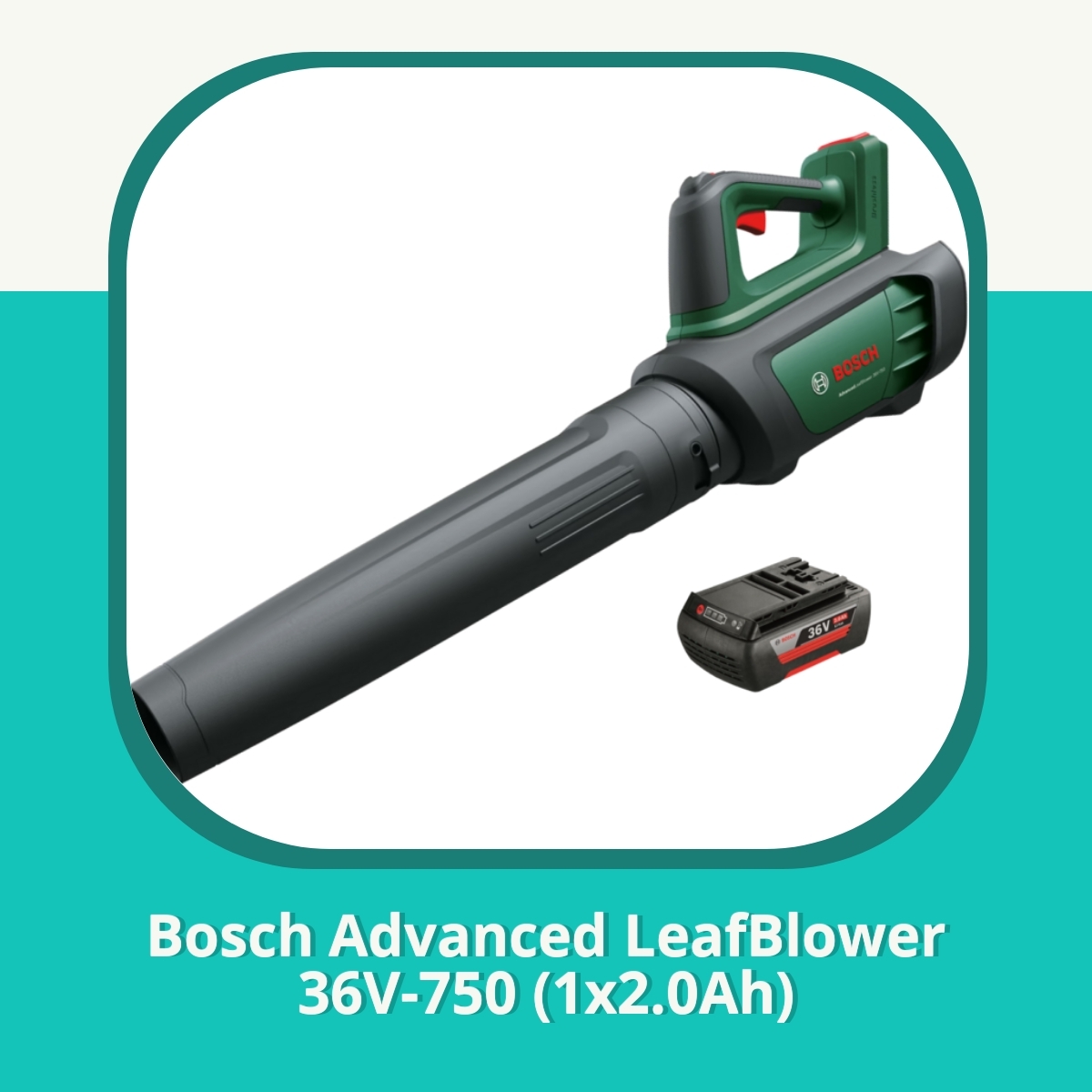 Anmeldelse af Bosch Advanced LeafBlower 36V-750 (1x2.0Ah)