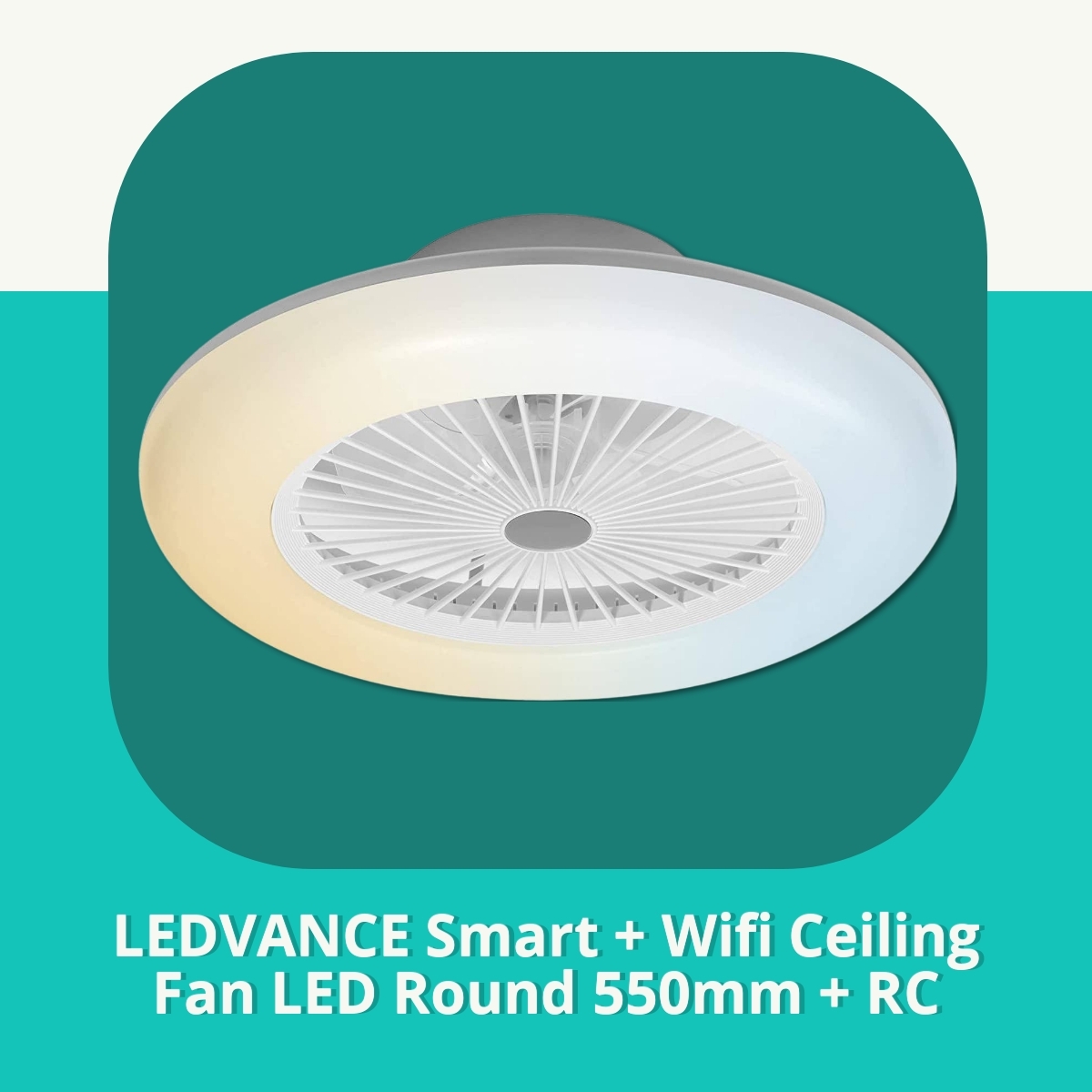 Anmeldelse af LEDVANCE Smart + Wifi Ceiling Fan LED Round 550mm + RC