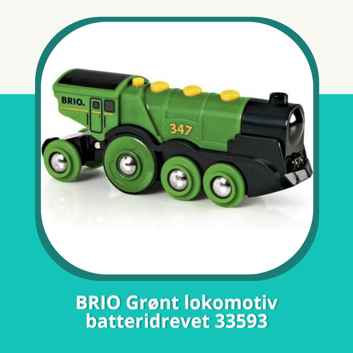 Anmeldelse af BRIO Grønt lokomotiv batteridrevet 33593