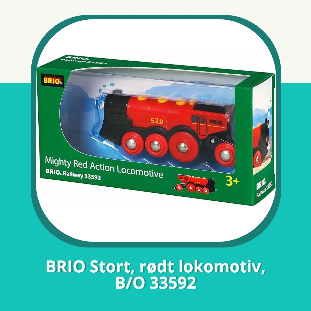 Anmeldelse af BRIO Stort, rødt lokomotiv, B/O 33592