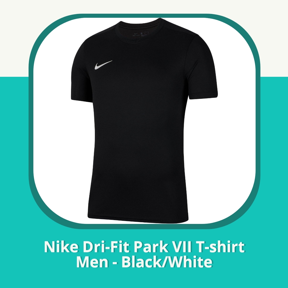 Recension Nike Dri-Fit Park VII T-shirt Men - Black/White