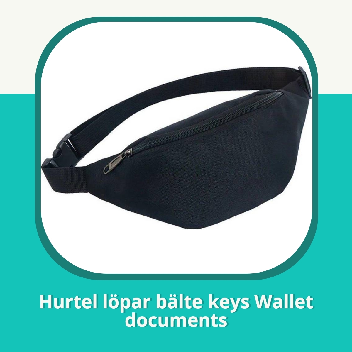 Anmeldelse Hurtel löpar bälte keys Wallet documents