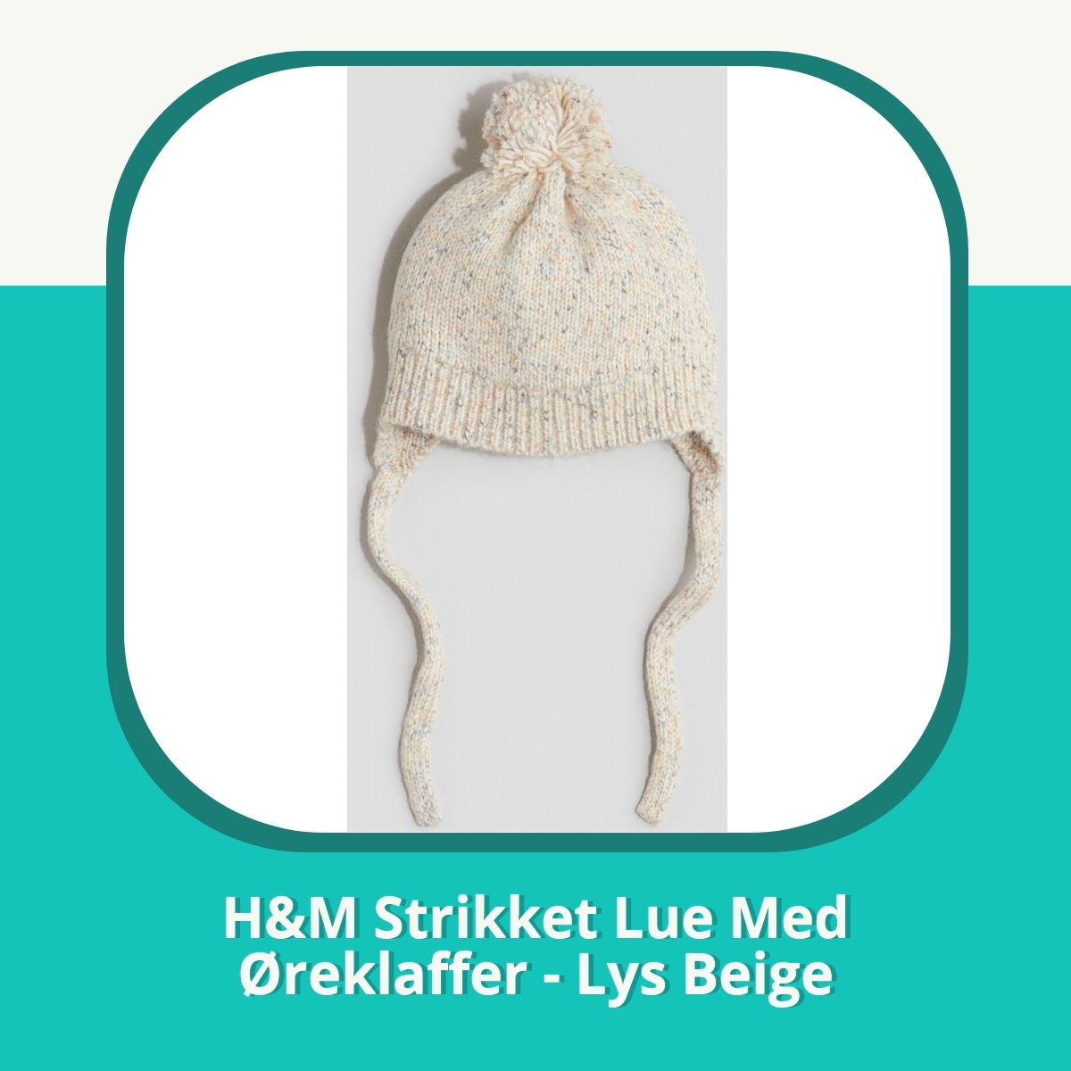 Anmeldelse af H&M Strikket Lue Med Øreklaffer - Lys Beige