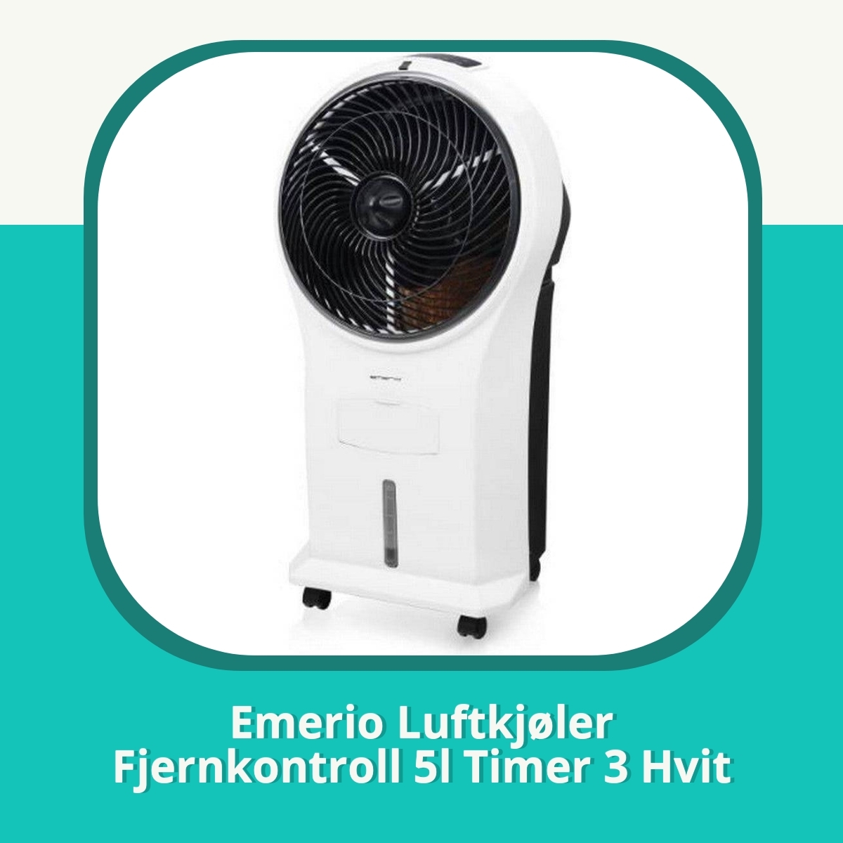 Anmeldelse Emerio Luftkjøler Fjernkontroll 5l Timer 3 Hvit