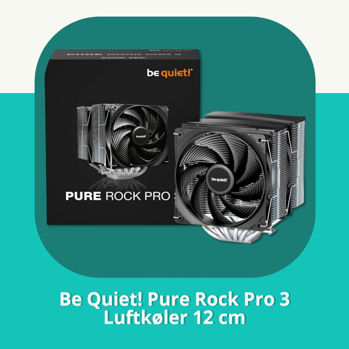 Anmeldelse af Be Quiet! Pure Rock Pro 3 Luftkøler 12 cm