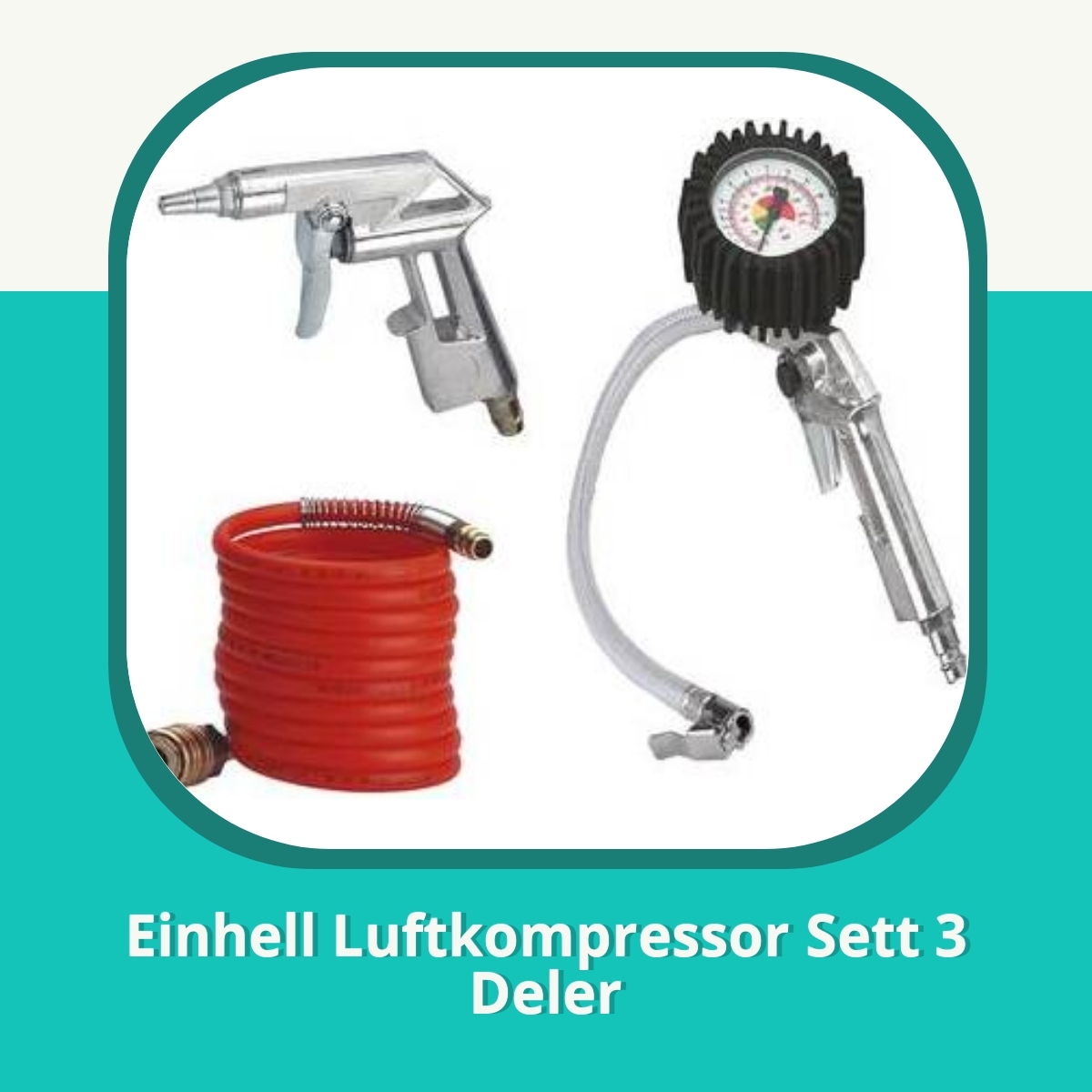 Anmeldelse af Einhell Luftkompressor Sett 3 Deler