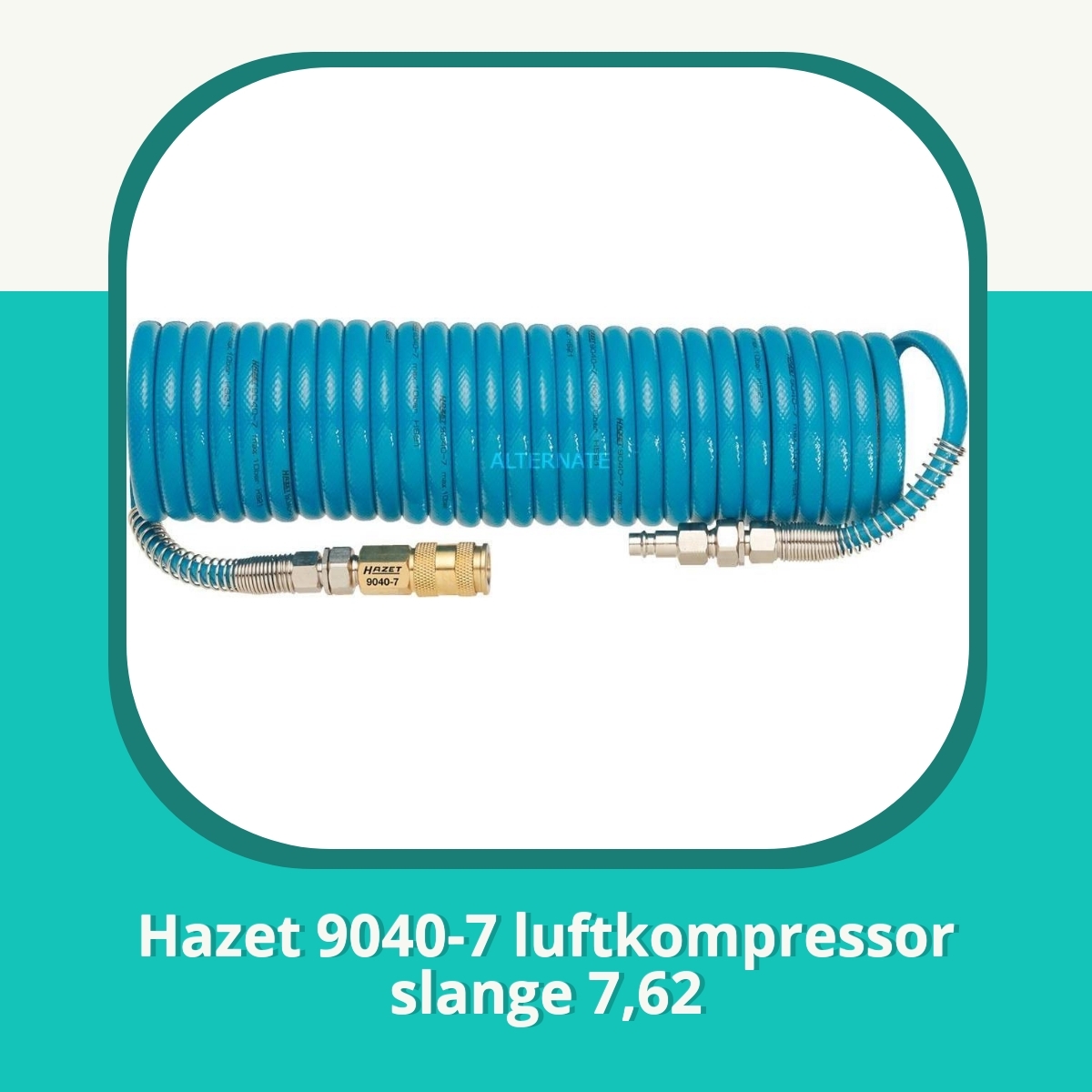 Anmeldelse af Hazet 9040-7 luftkompressor slange 7,62