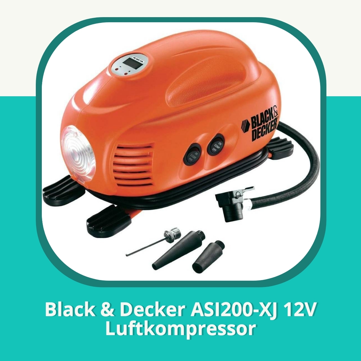 Anmeldelse af Black & Decker ASI200-XJ 12V Luftkompressor