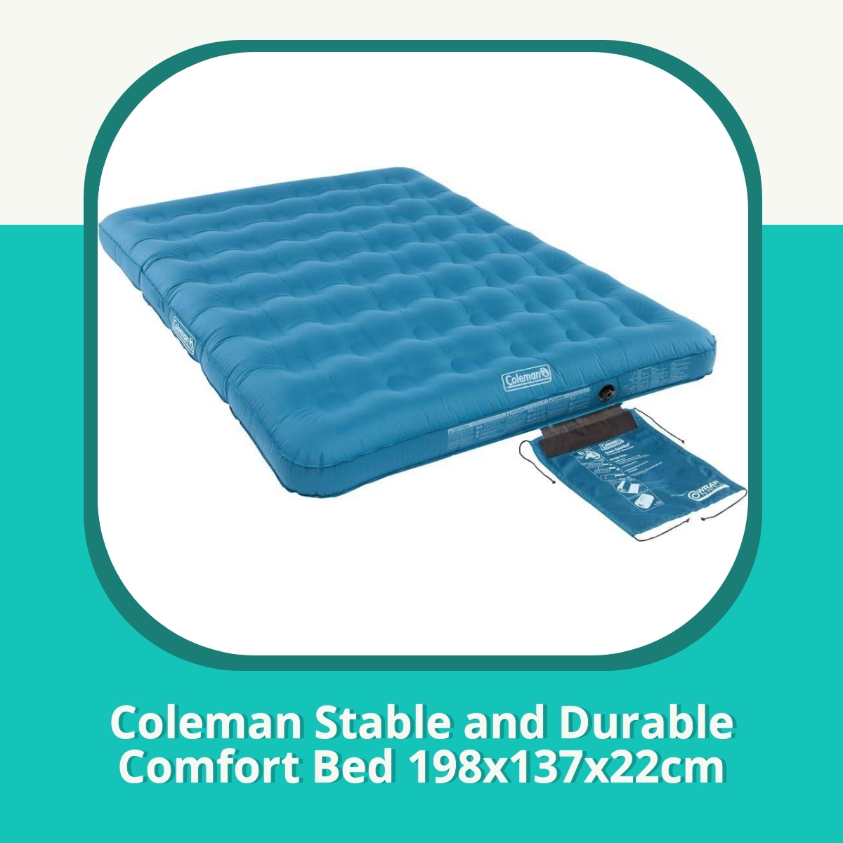 Anmeldelse af Coleman Stable and Durable Comfort Bed 198x137x22cm