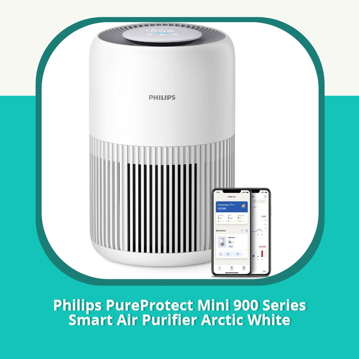 Recension af Philips PureProtect Mini 900 Series Smart Air Purifier Arctic White